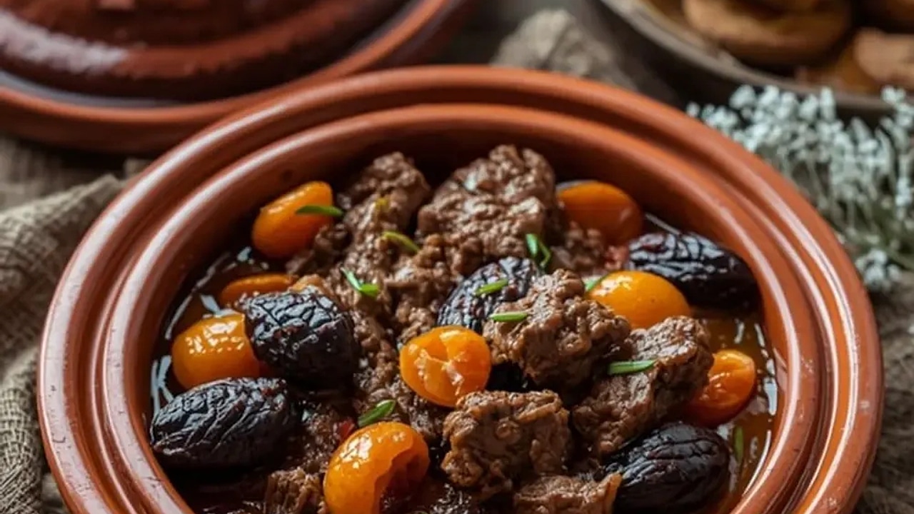 Tajine d'agneau aux pruneaux, gastronomie marocaine Dar Halwa