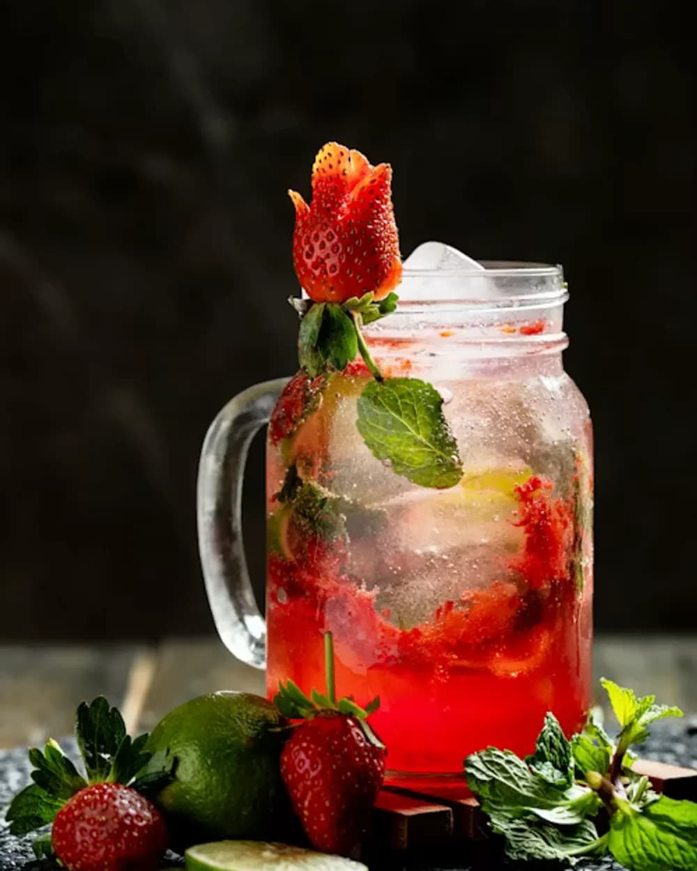 Infusion Fraise-Citron-Basilic