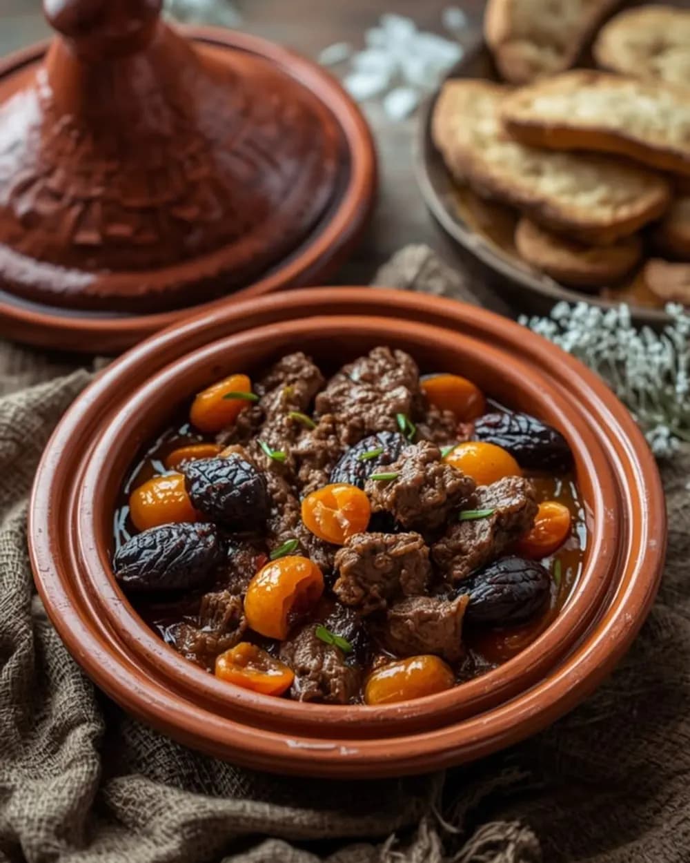 Tajine d'Agneau aux Pruneaux